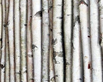 Decorative Birch Poles 6ft (4 Poles 1 1/2"-2 1/2" dia.)