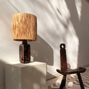 Lámpara de mesa de cerámica por Carl Harry Stålhane, Rörstrand. Lámpara años 60. OPORTUNIDAD. Lámpara escandinava. Modern pottery table lamp