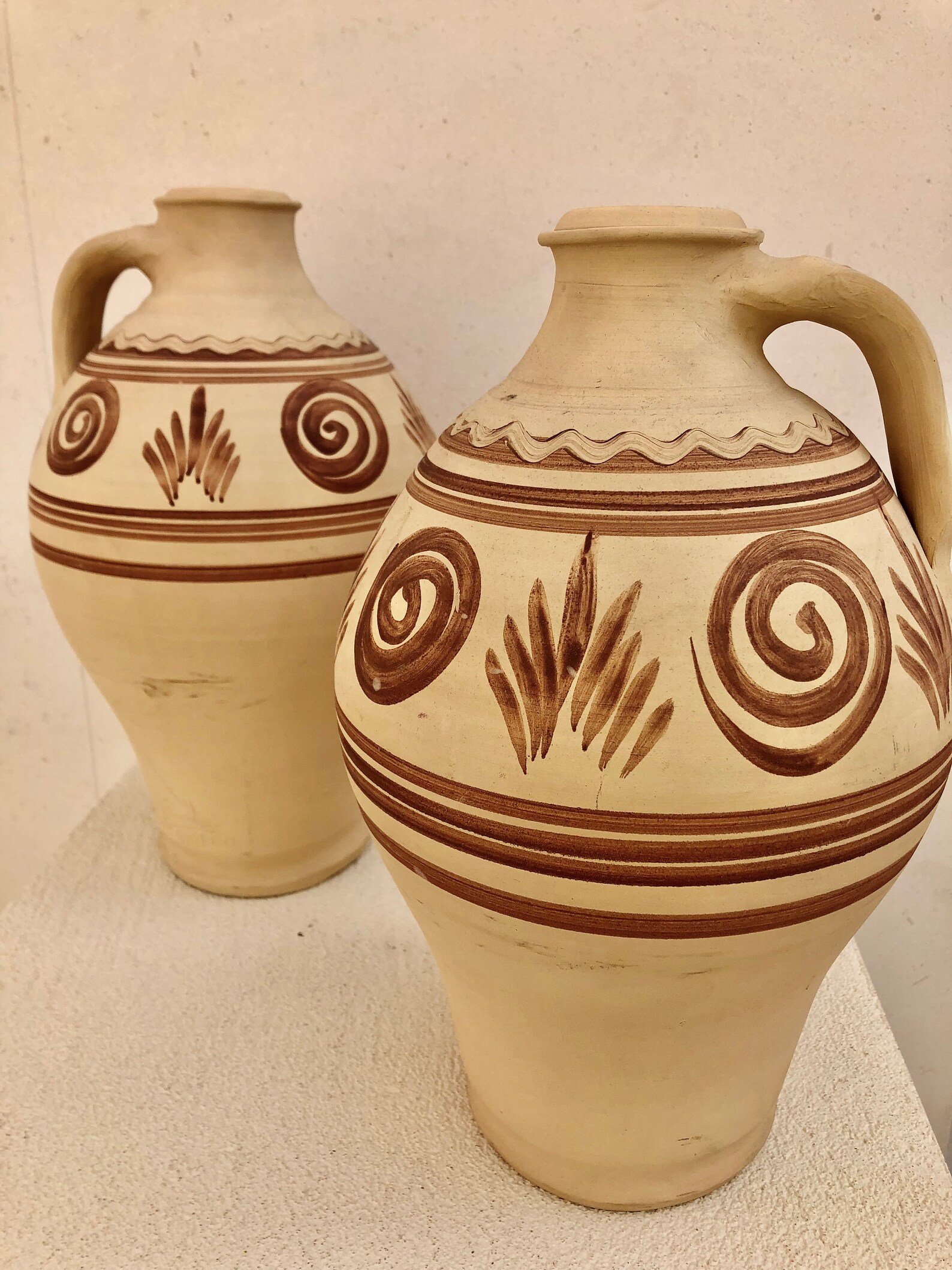 2 Antique Clay Vases/vintage Terracotta Vase/ancient Spanish Popular