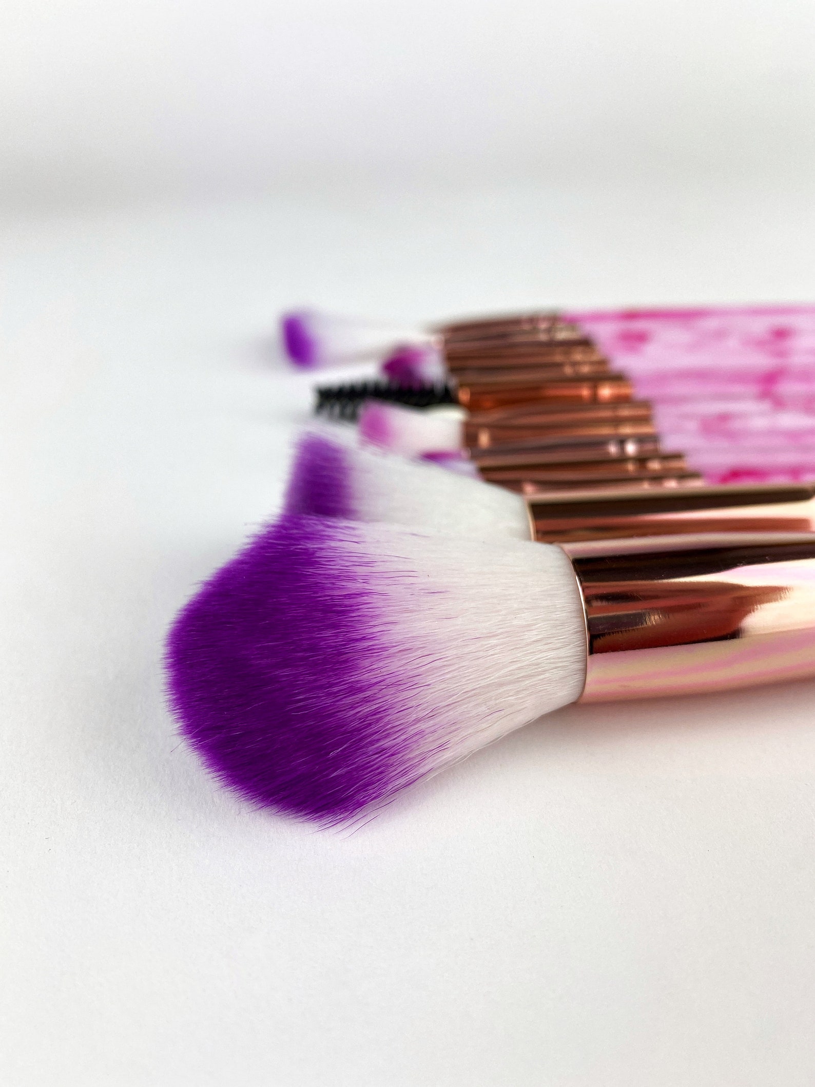 Compact Small Makeup Brushes Tool Set Cosmetic Powder Eye Etsy