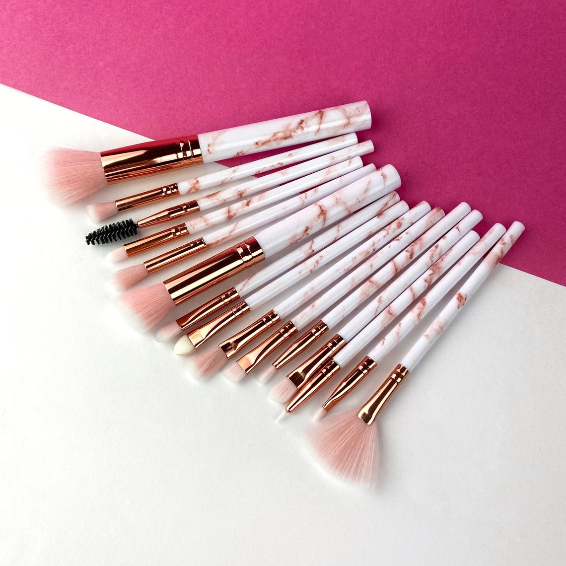 Compact Small Makeup Brushes Tool Set Cosmetic Powder Eye Etsy