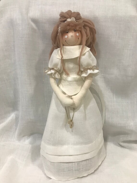 First Communion Doll Handmade Doll First Communion Girl Etsy Australia