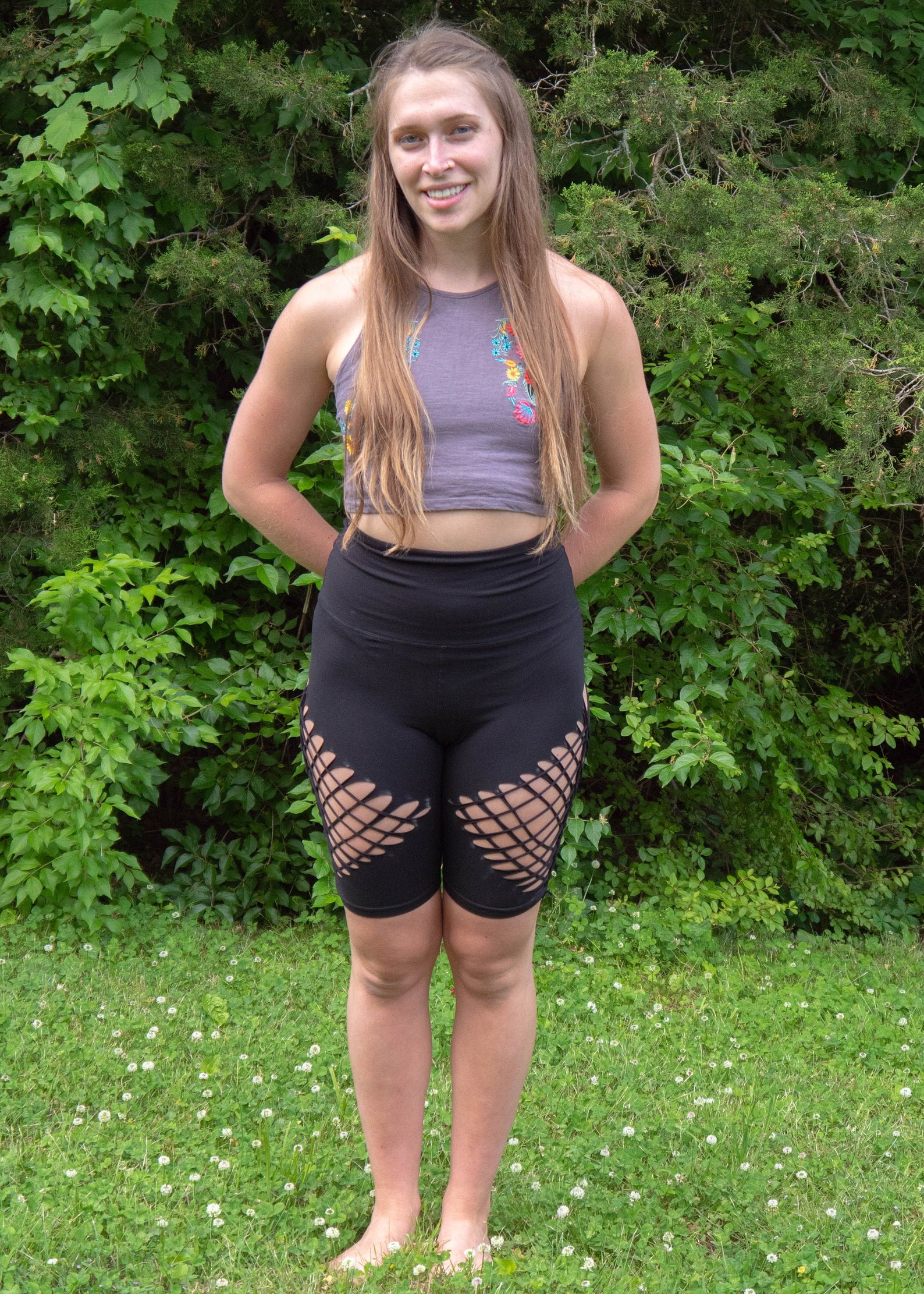 ultra high waisted biker shorts