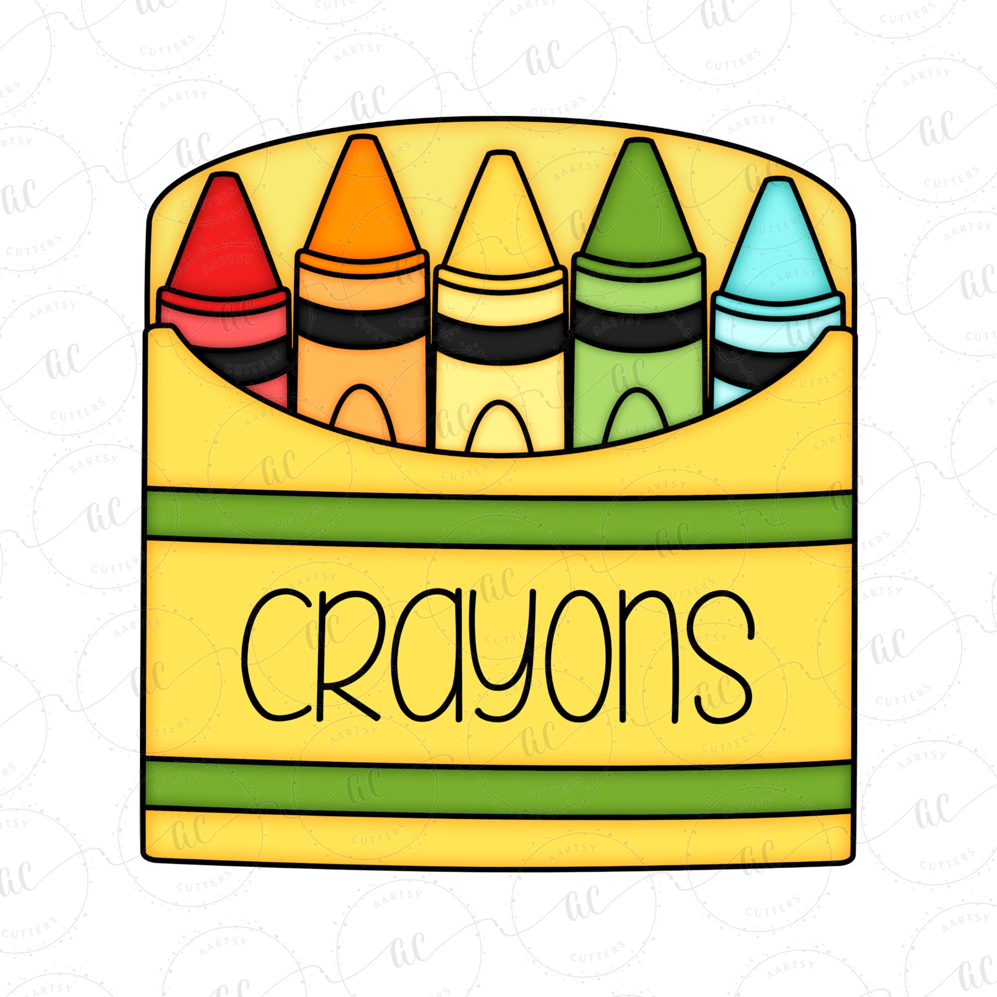 Crayon Cookie Box – Designer Cookies ™ STUDIO