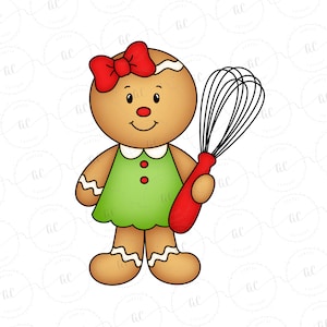 Gingerbread Whisk Cookie Cutter