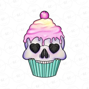Skull Cupcake Cookie Cutter