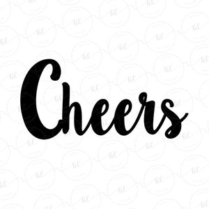 Cheers Lettering Cookie Cutter
