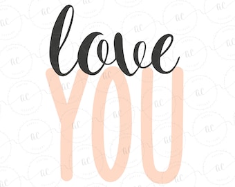 Love You Lettering Cookie Cutter