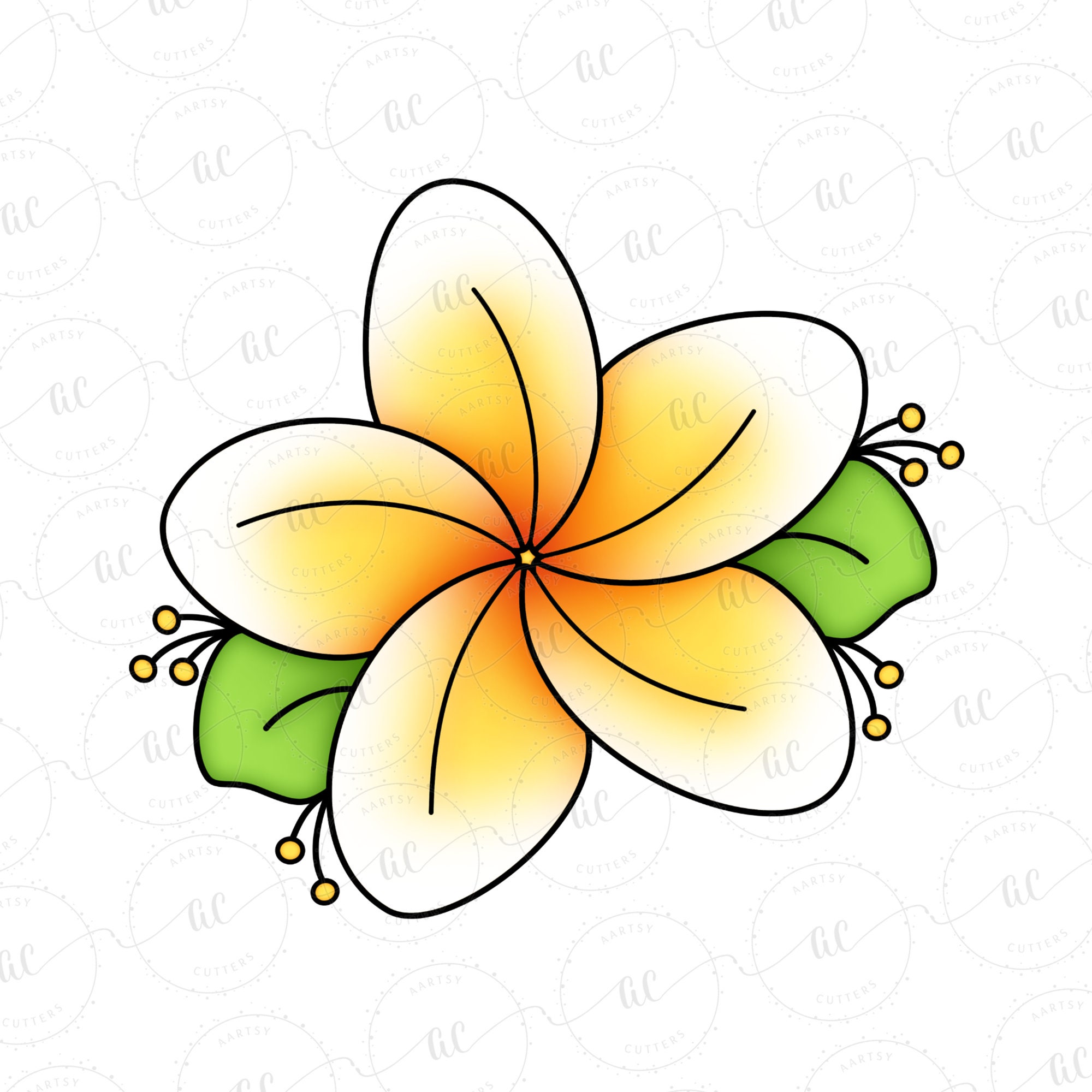 Plumeria Cookie Cutter