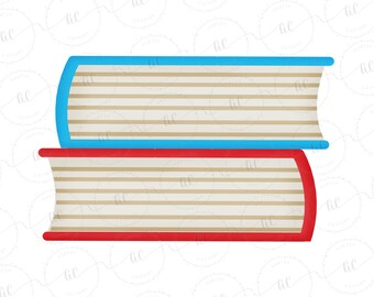 Book Stack Cookie Cutter - Etsy