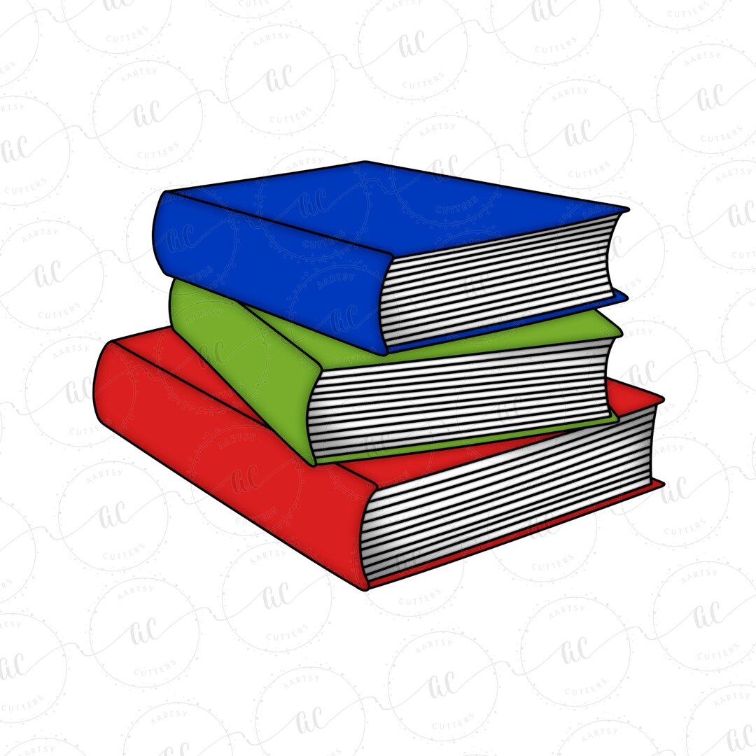 Book Stack Cookie Cutter - Etsy