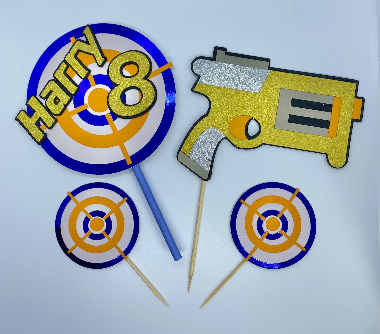 Nerf Cake Topper / Personalised Nerf Cake Topper / Custom / Etsy UK