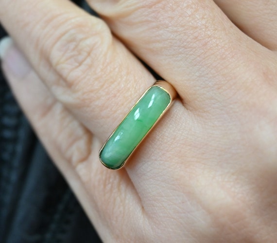 Jade ring hotsell etsy