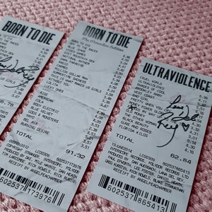 lana del rey - alexandra savior RECEIPTS