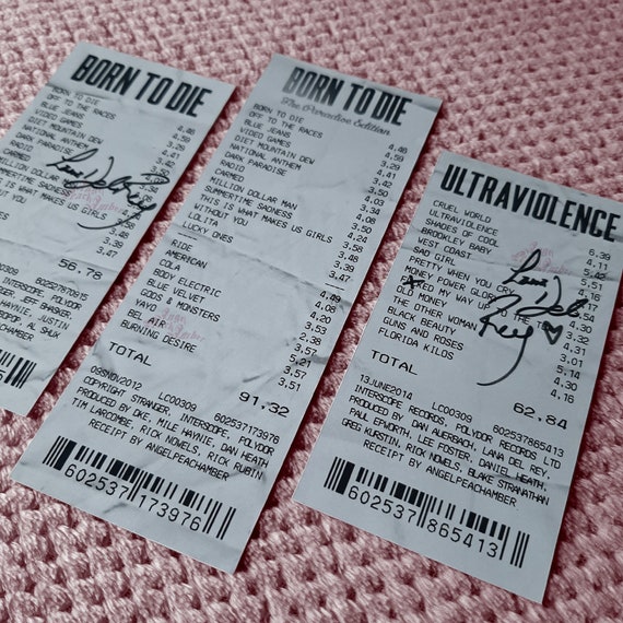 lana del rey - alexandra savior RECEIPTS