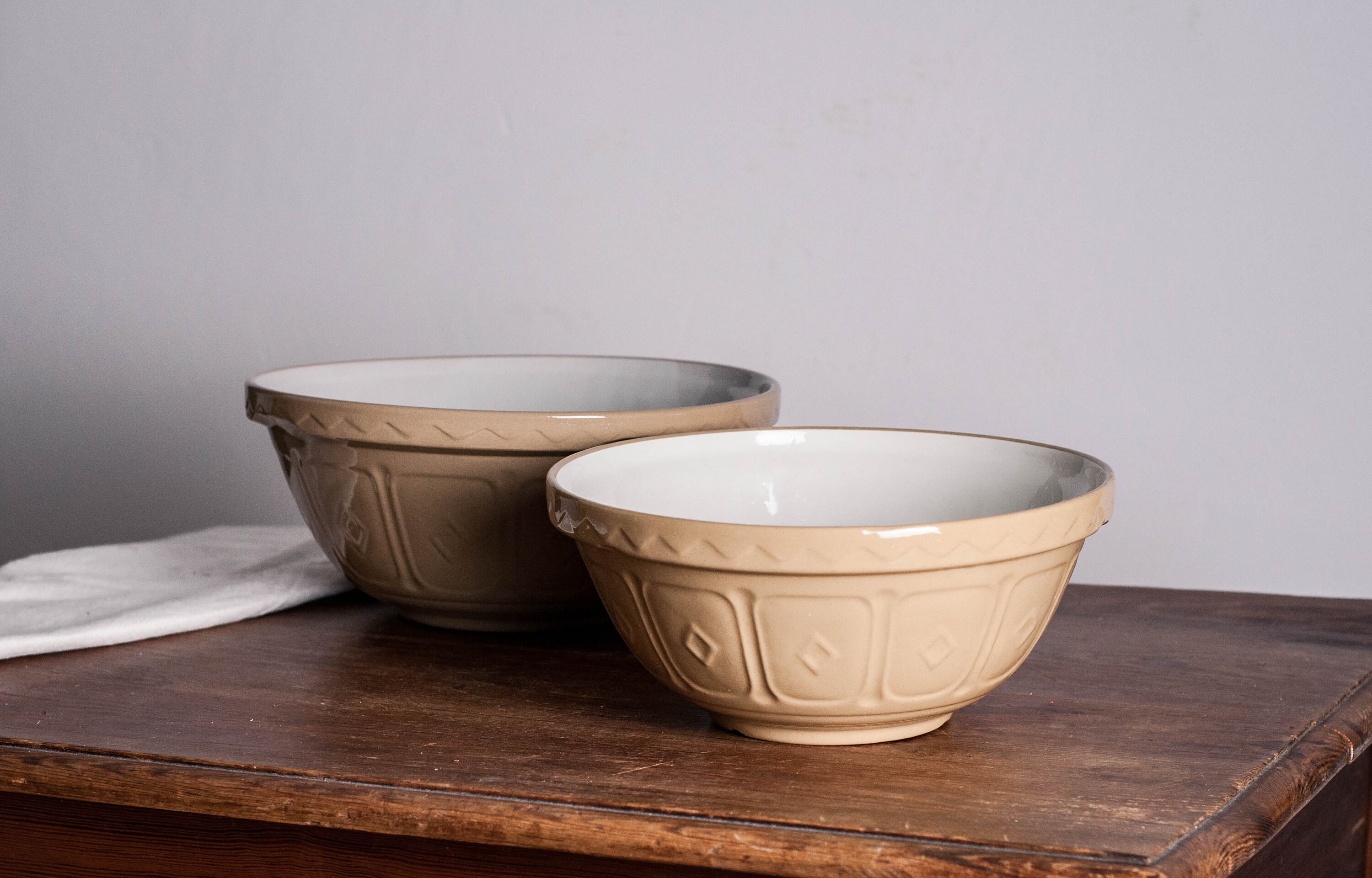 Mason Cash Mixing Bowls Beige English Ironstone Stoneware - Etsy