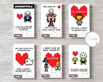 Undertale Valentine's Day Cards
