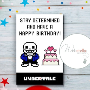 Undertale Sans Birthday Card