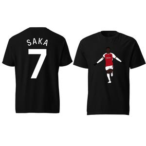 Saka Arsenal 23-24 Name and Number Soccer T-shirt