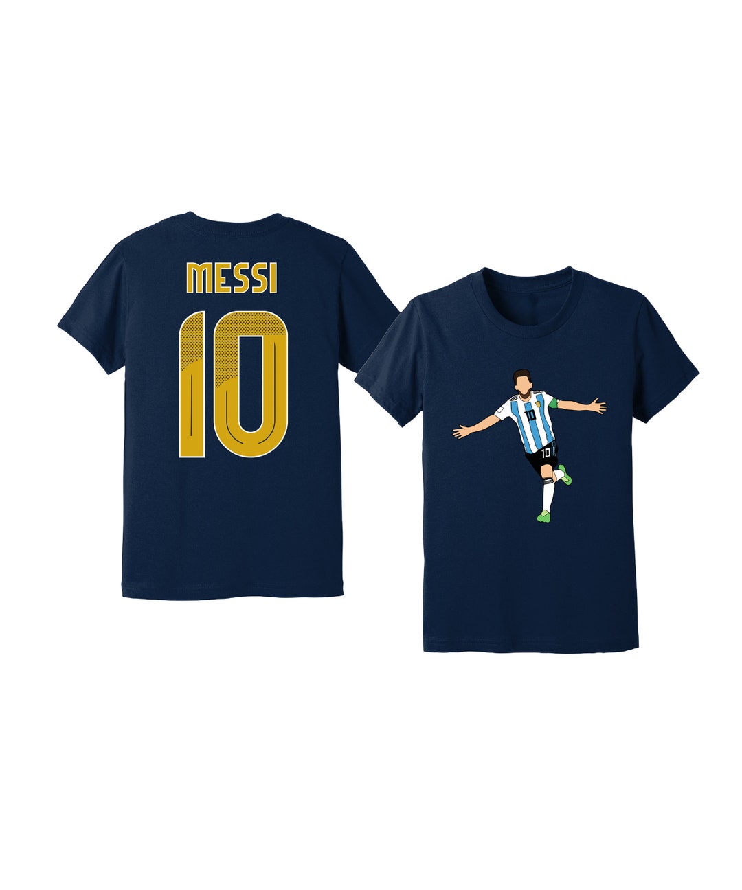 Messi Argentina Kids Unisex Soccer Graphic T-shirt - Etsy