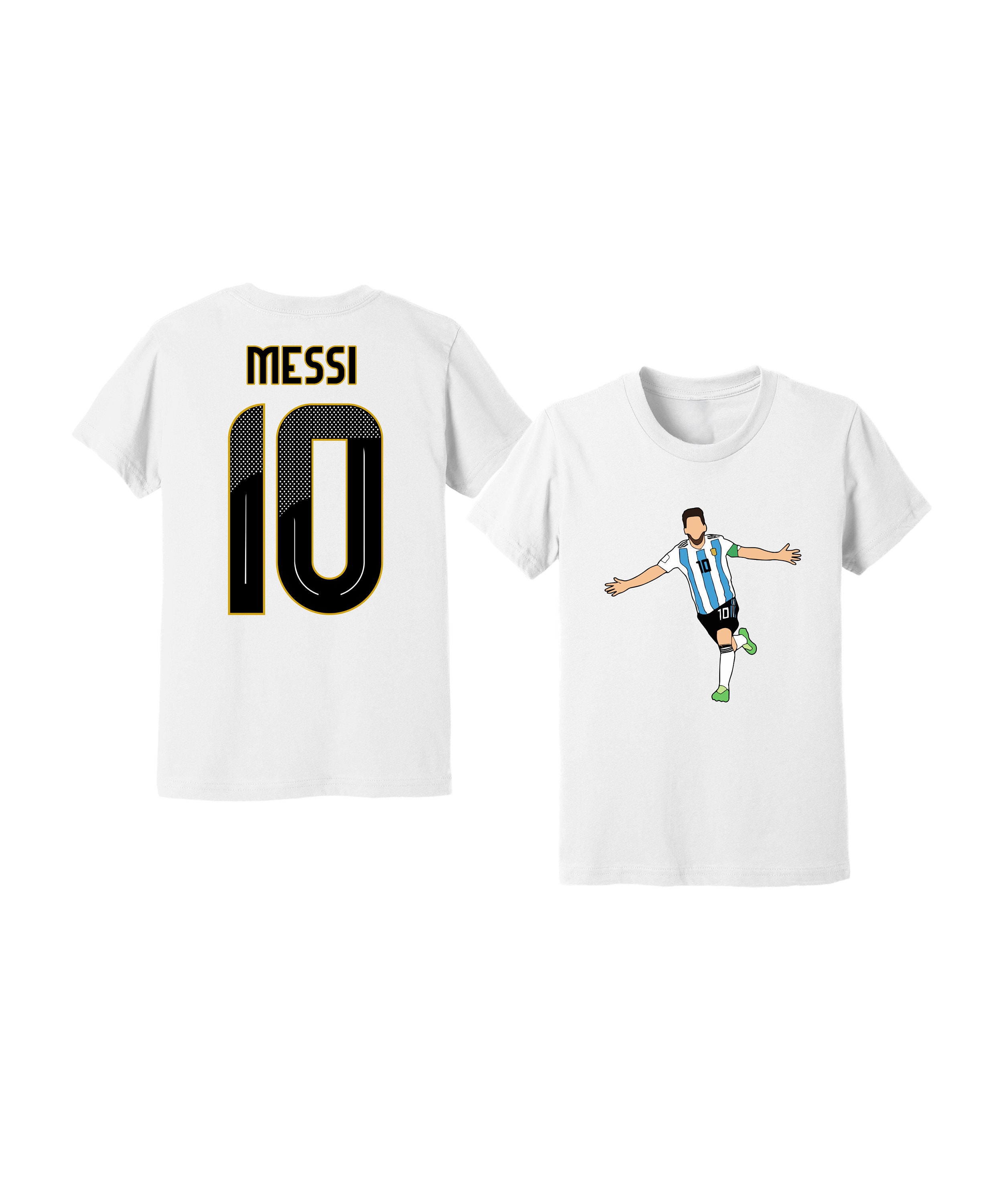 Messi Argentina Kids Unisex Soccer Graphic T-shirt - Etsy