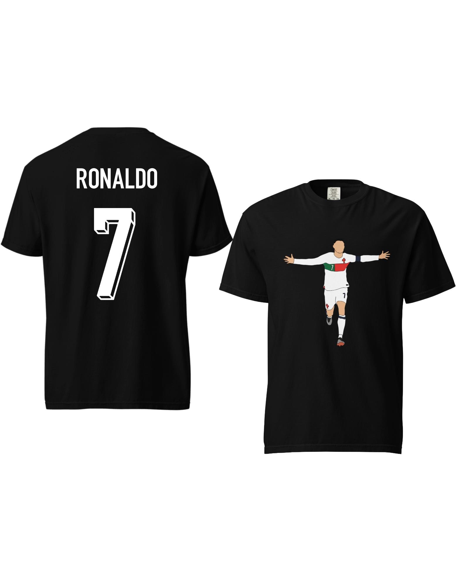 Ronaldo Portugal 2022 Name and Number Soccer Graphic T-shirt