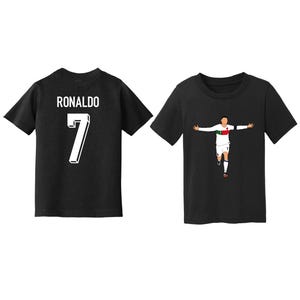 Ronaldo Toddler Portugal 2022 Name and Number Soccer T-shirt