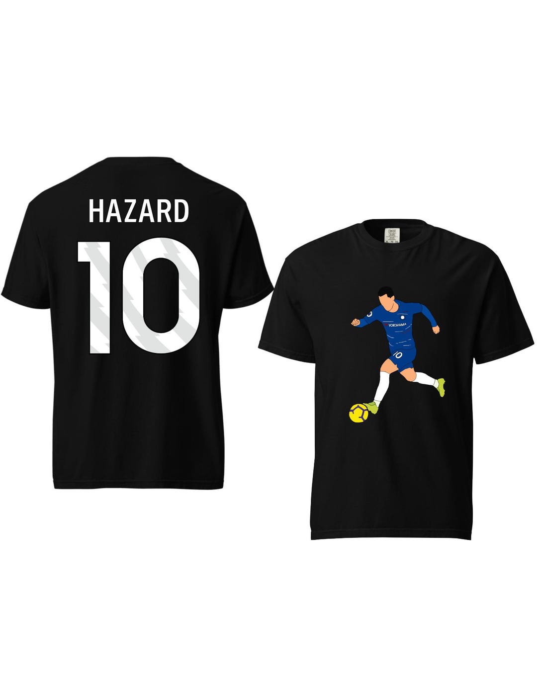 Eden Hazard Chelsea Name and Number Soccer Graphic T-shirt - Etsy