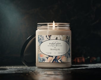 POSH TRANQUIL Luxury Candle, designed meticulously to evoke a sense of luxury and indulgence, created to pamper you. Great gift idea!