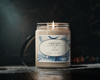 POSH OCEAN Luxury Candle, designed meticulously to evoke a sense of luxury and indulgence, created to pamper you. Great gift idea!