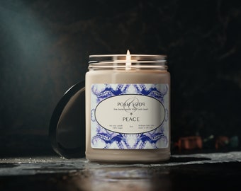 POSH PEACE Luxury Candle, designed meticulously to evoke a sense of luxury and indulgence, created to pamper you. Great gift idea!