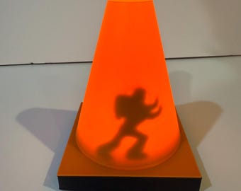 Toy Story 2 Inspired - Hidden Shadow Crossing Cone Lamp | Street Crossing Illusion Light | Movie-Inspired Accent Night Light