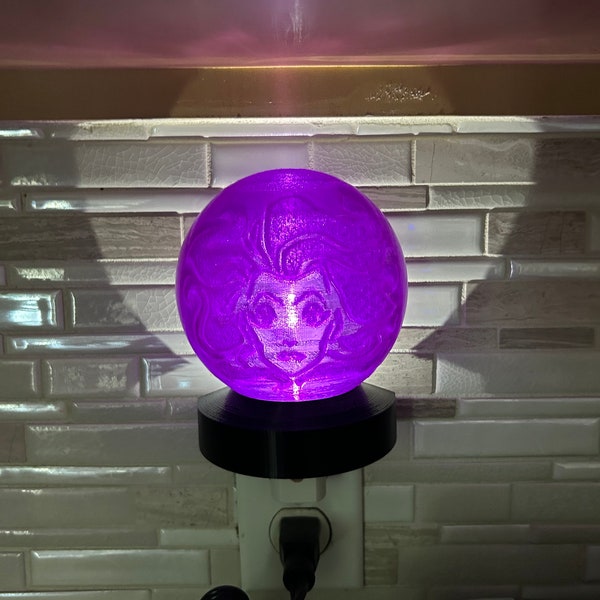 Haunted Mansion inspired Night Light, Madame Leota , Disney Halloween, Disney Decor