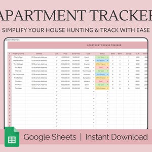 Foglio di calcolo per la ricerca di un appartamento Checklist per la ricerca di una casa Confronto di appartamenti Agente immobiliare Programma di visita della casa Scheda di valutazione della ricerca della casa Immobiliare
