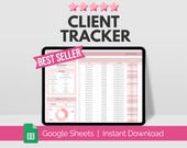 Client Tracker Spreadsheet, Small Business Template, Client Planner, Client List Google Sheets, Customer CRM, Client Management, Planner
