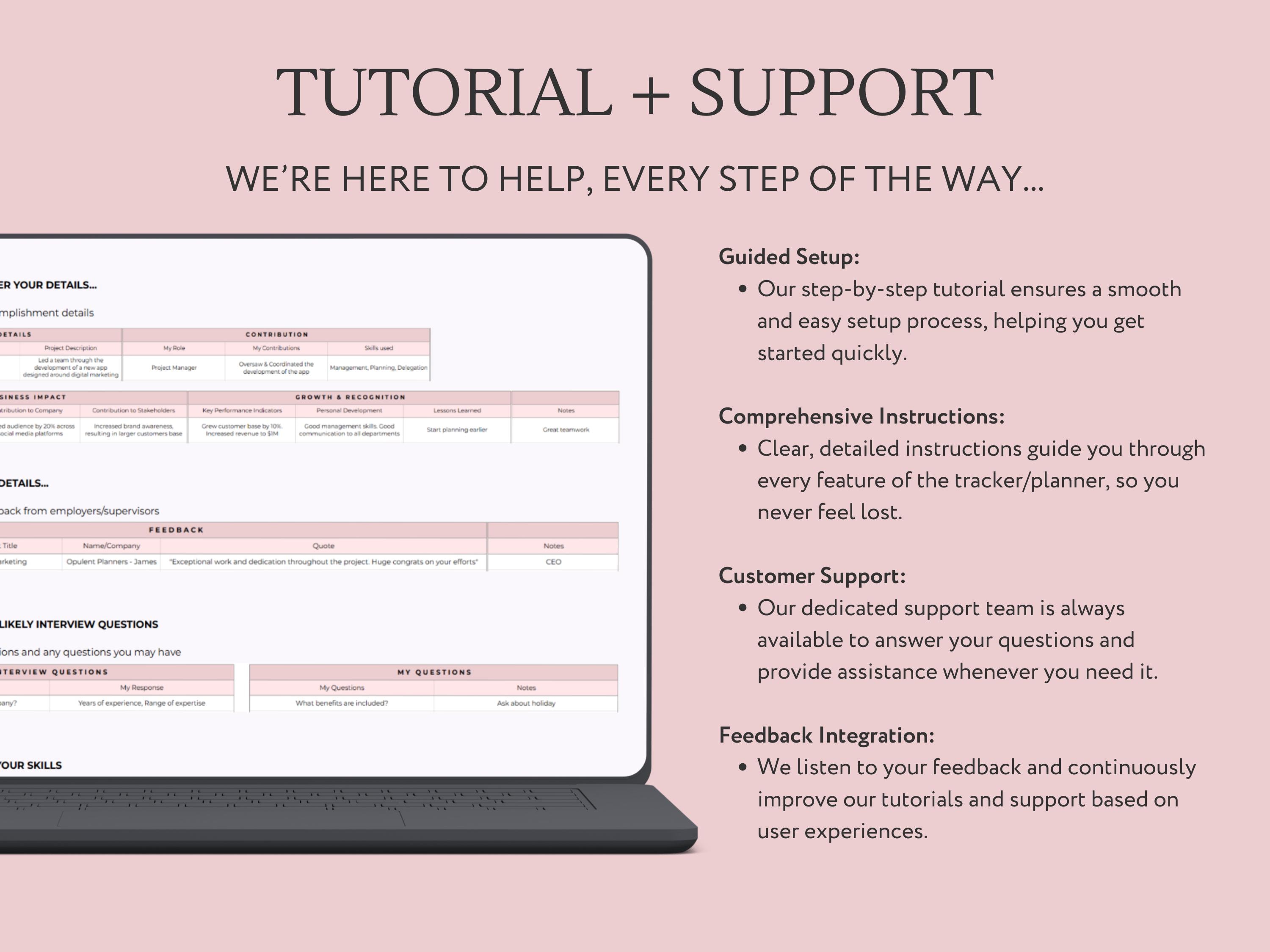 Career Tracker Spreadsheet, Google Sheets Template, Career Brag ...
