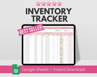 Inventory Tracker Spreadsheet Small Business, Inventory Template Google Sheets, Inventory Management, Inventory Log List Order Tracker
