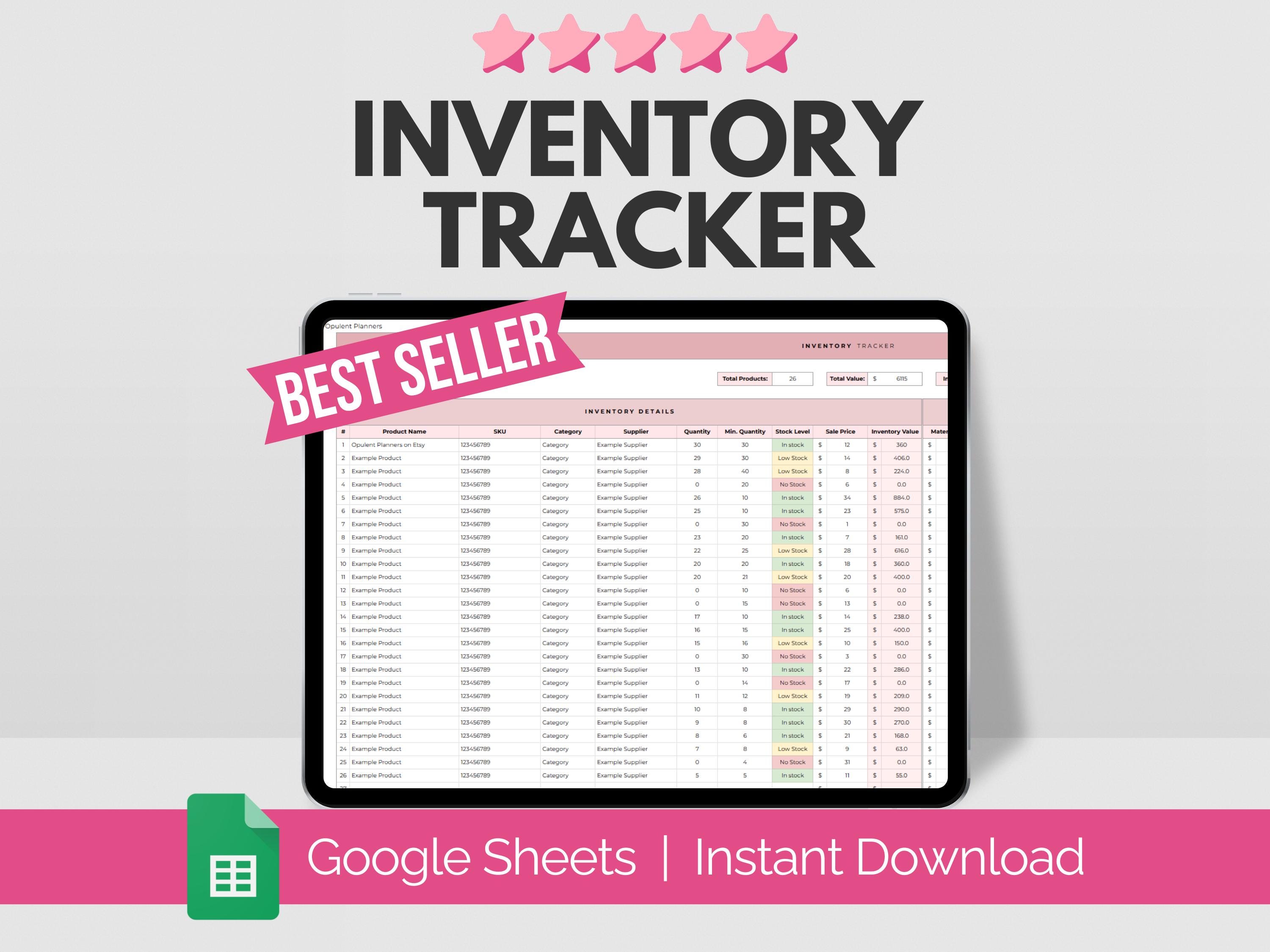 Inventory Tracker Spreadsheet Small Business, Inventory Template Google ...