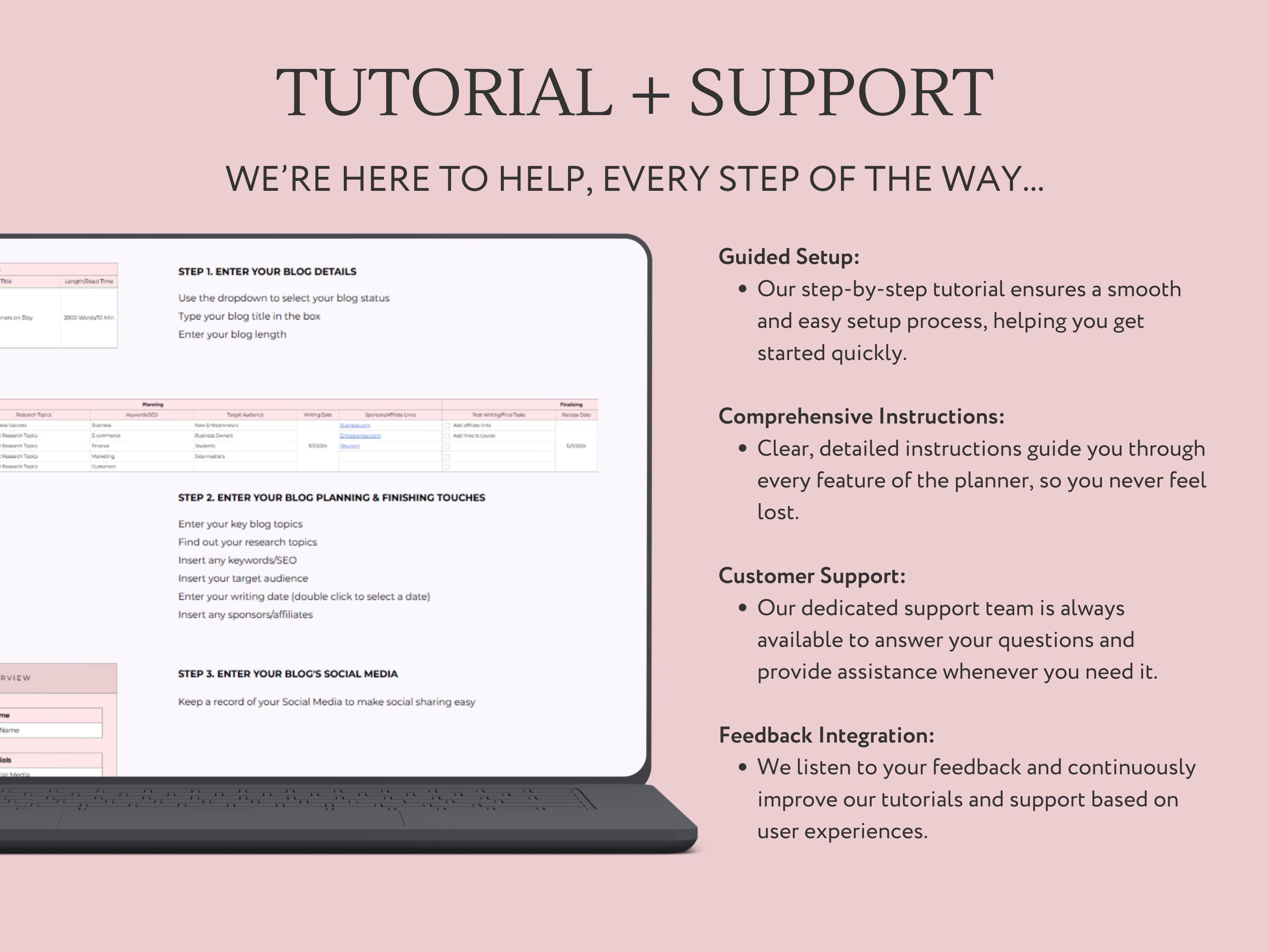 Blog Spreadsheet Blog Planner Template Google Sheets Spreadsheet, Digital Content ...