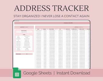 Livro de endereços, Folha de endereços, Lista de contatos, Planilhas Google, Organizador de contatos, Lista de emergência, Rastreador de clientes, Registro de informações de contato