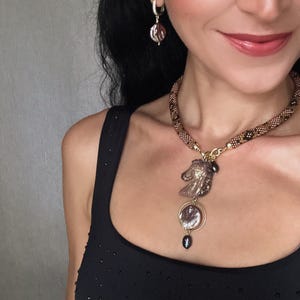 Colorful beaded Horse Pendan Necklace, Custom Horse Necklace, Horse Gift,horse gift for girl, horse lover gift, Fashion Horse Necklace