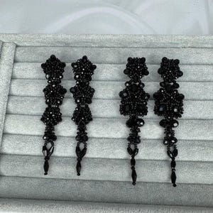 Elegant Dangle Bead clip on Earrings - Elegant Statement Jewelry