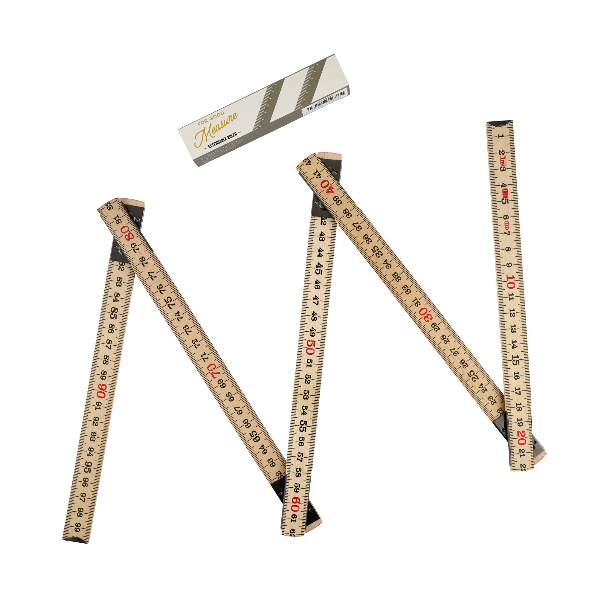 Folding Wooden Ruler | Extendable 1M Measuring Stick - Etsy