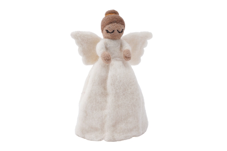 Felt Festive Christmas Angel Tree Topper - Thumbnail 2