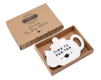 Loft 'Time To Par-Tea' Ceramic Tea Bag Holder