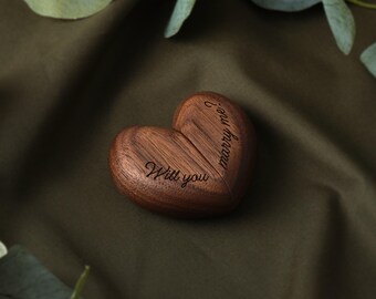 Send With Love - houten hartringdoos 'Will You Marry Me' | Sentimenteel | Aandenken