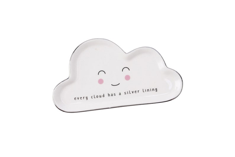 White Cloud Ceramic JewelleryRing Dish