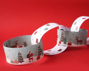 Pack of 100 Christmas Present Scene Paper Chains