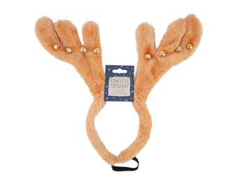 Novelty Soft Dog Reindeer Antler Headband