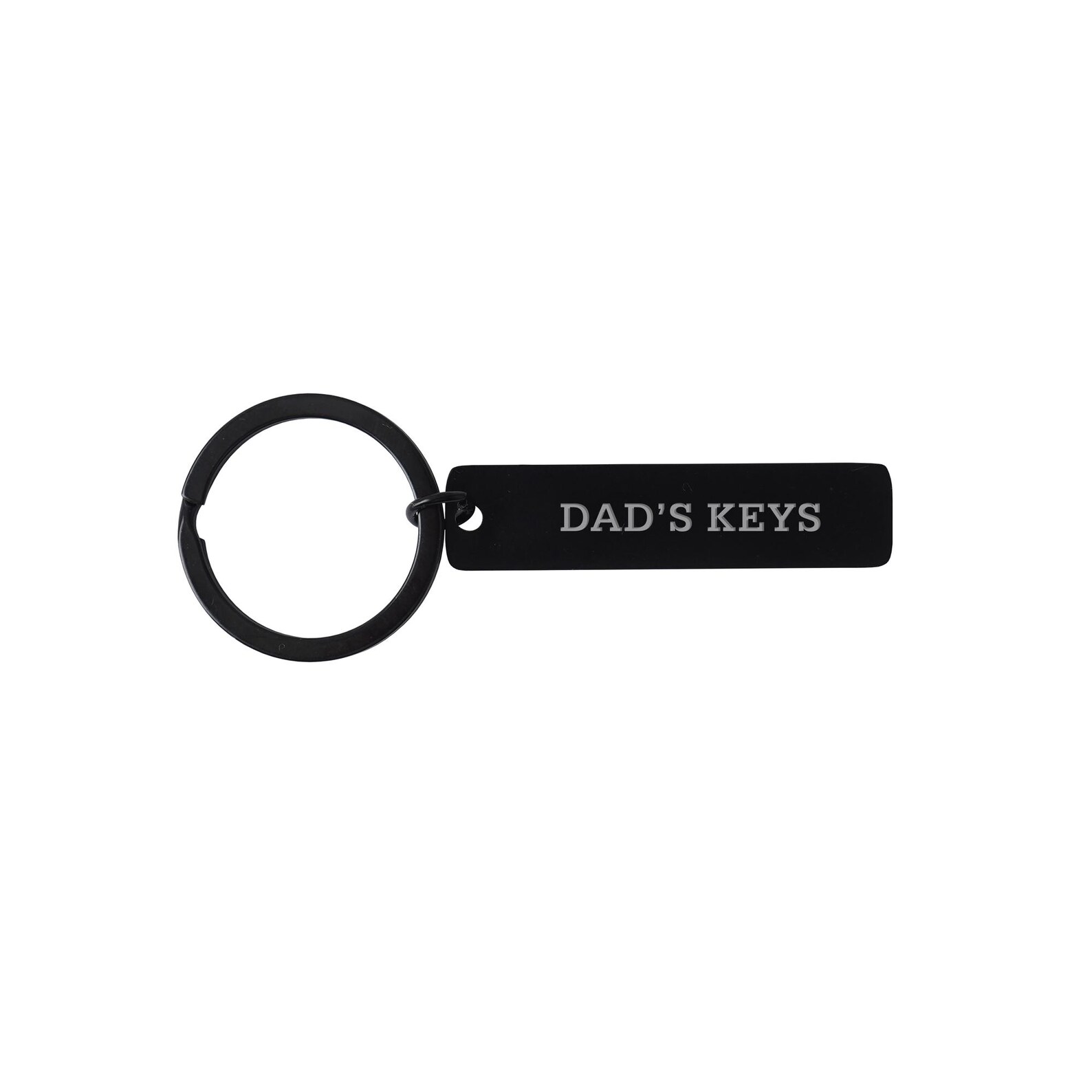 Long Key Ring Long Black Metal Keyring 'dad's Keys' | Father's Day | Key Accessory ...